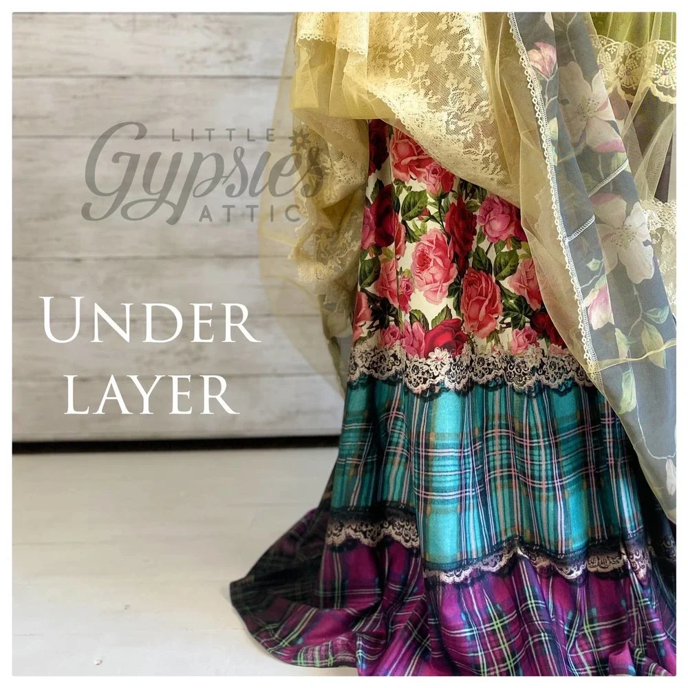 Victorian Art Deco Gypsy Skirt - Picture 5 of 10